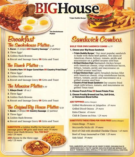 Huddle House Menu, Menu for Huddle House, Cleveland, Cleveland ...