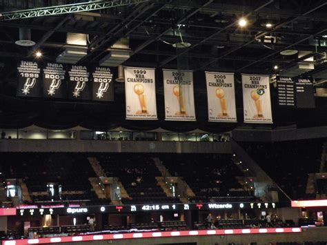 San Antonio Spurs Championship Banners | AT&T Center, San An… | Flickr