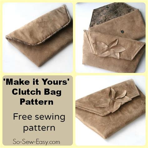 50+ FREE Clutch Purse Sewing Patterns | So Sew Easy