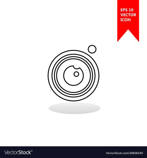 A camera icon the sign Royalty Free Vector Image