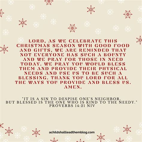 Christmas Prayers and Blessings - A Child Shall Lead Them Blog