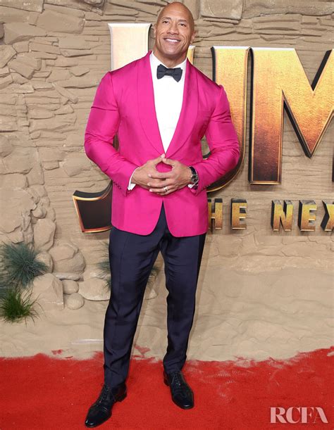 Dwayne Johnson In Pink Ralph Lauren 'Jumanji: The Next Level' Premiere