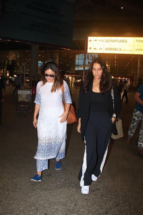 Chup Chup Ke Co-Stars Kareena Kapoor, Neha Dhupia Spotted At Airport. A Pap Asked The Obvious ...