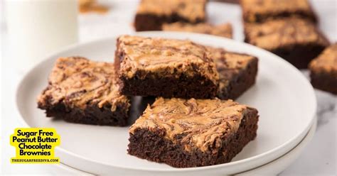 Sugar Free Peanut Butter Chocolate Brownies - THE SUGAR FREE DIVA