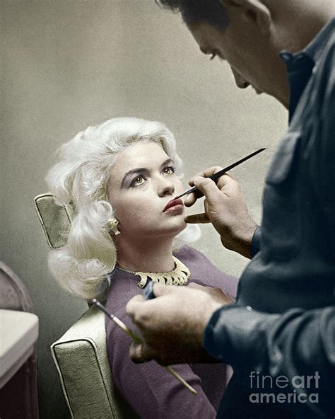 Jayne Mansfield Makeup Photograph by Martin Konopacki Restoration