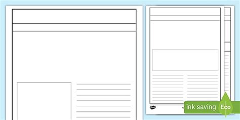 Feature Article Writing Templates (teacher made) - Twinkl