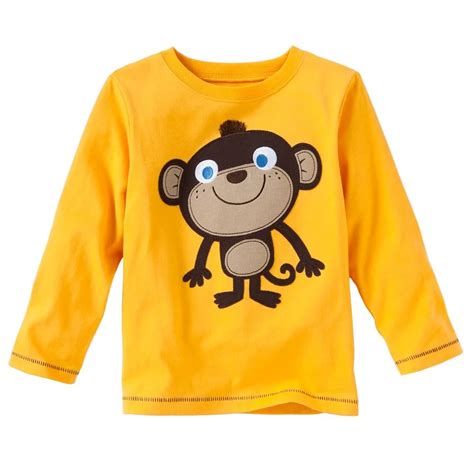 Yellow Monkey Baby Boys Clothes Long Sleeve t shirts children tees ...