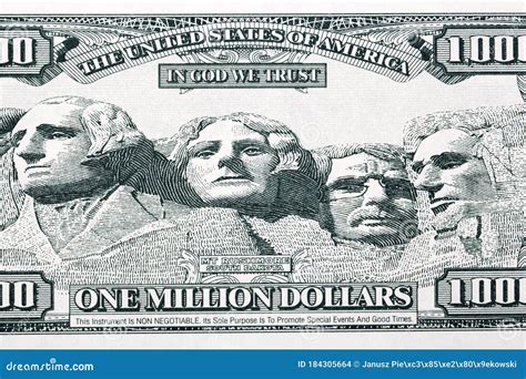 Mount Rushmore with Sculptures of American Presidents from Money Stock ...