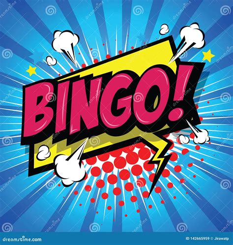 Bingo! Comic Speech Bubble. Vector Eps 10. Stock Vector - Illustration ...