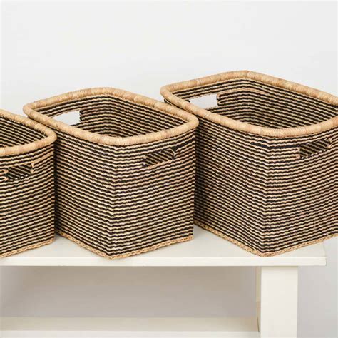 Rectangular Handwoven Storage Baskets By The Basket Room | notonthehighstreet.com