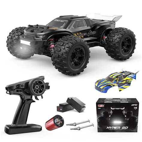 HYPER GO H16BM 1:16 4X4 RTR Brushless Fast RC Cars for Adults, Max ...