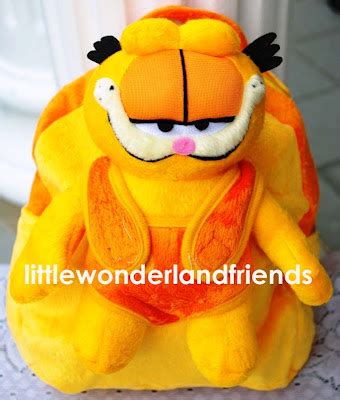 LittleWonderlandFriends: Garfield Cat Plush Backpack Back Pack Bag & Plush Toy