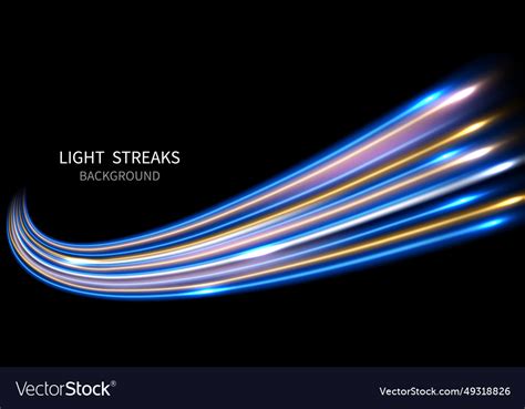 Elegant abstract light line effect design Vector Image