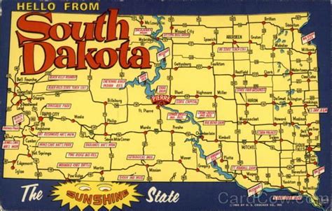 Hello from South Dakota Maps | South dakota, South dakota state, Trip planning