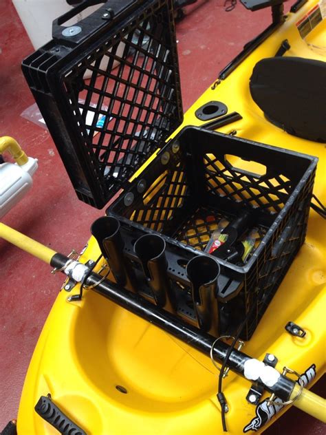 Carry Crate With Rod Holders For Kayak #Kayakfishing #canoespots ...