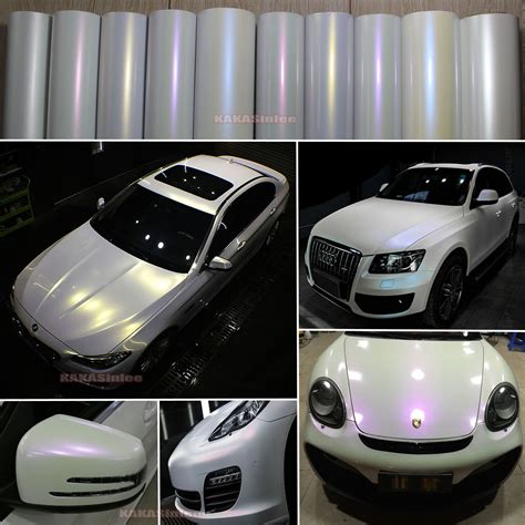 Entire Car Wrap Glossy Matte Pearl White Chameleon Vinyl Stretch Film Sticker CB | eBay