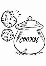 Cookie Coloring Page Printable  AllenteClements sketch template