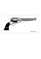 Revolver Remington 1858 New Model Army Vector for Free Download | FreeImages