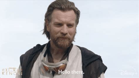 Obi Wan Kenobi Greeting Hello There GIF | GIFDB.com