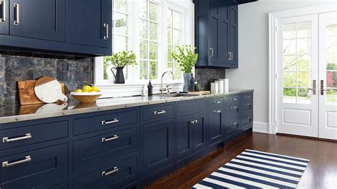 Blue Kitchens You’re Going to Love | Serendipity | Navy blue kitchen cabinets, Kitchen cabinet ...