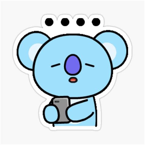 "Bt21 Koya sticker" Sticker for Sale by Beanists | Redbubble