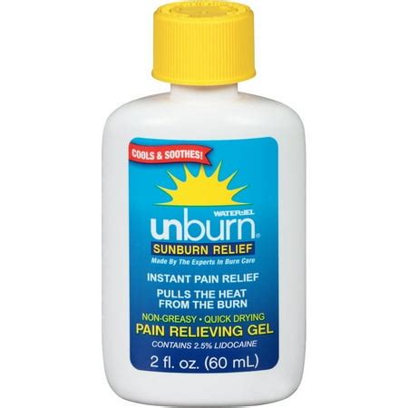 Water-Jel Unburn Sunburn Relief Gel, 2 fl oz - Walmart.com