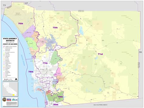 District Maps with regard to San Diego County Zip Code Map Printable ...