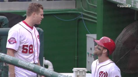 Papelbon Harper fight (2nd angle) - YouTube