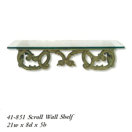 41-851 Scroll wall shelf – American Shutters Design