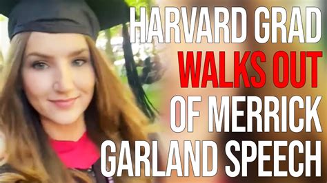 Harvard Grad Walks Out of Merrick Garland Speech, Instantly Goes Viral ...