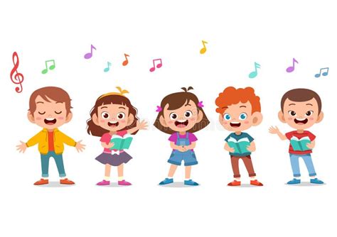 Children Singing Stock Illustrations – 5,281 Children Singing Stock Illustrations, Vectors ...