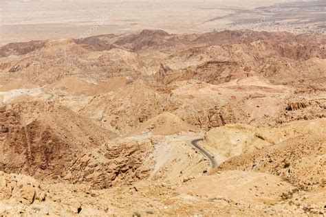 Mountain landscape of Jordan, with a road — Stock Photo © alexxxey.07 #148957243