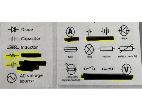 Common Circuit Symbols Quiz