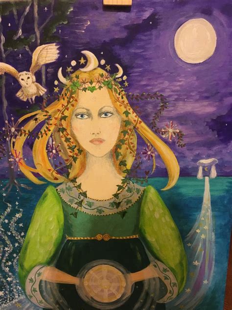 Welsh Goddess Arianrhod- Silver Wheel. Lunar./ Star Goddess, protector ...