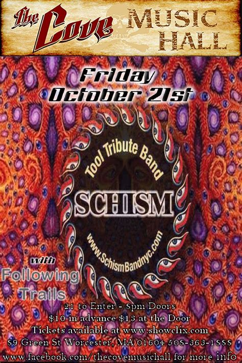 Tickets for SCHISM TOOL Tribute in Worcester from ShowClix