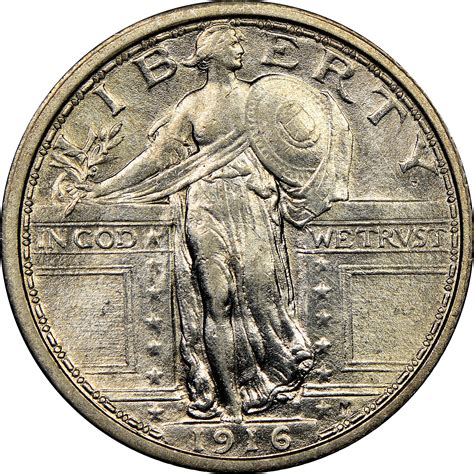 1916 Standing 25C MS Standing Liberty Quarters | NGC