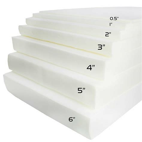 Firm Foam Cushion Replacement Upholstery Memory Foam Sheet Padding Ivory 80"x29" - Walmart.com