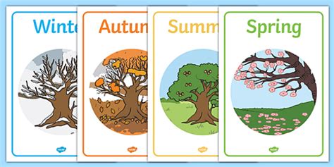 four seasons activities for first grade