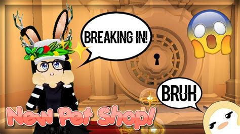 Adopt Me - Getting Behind The Door in The New Pet Shop Update! - YouTube