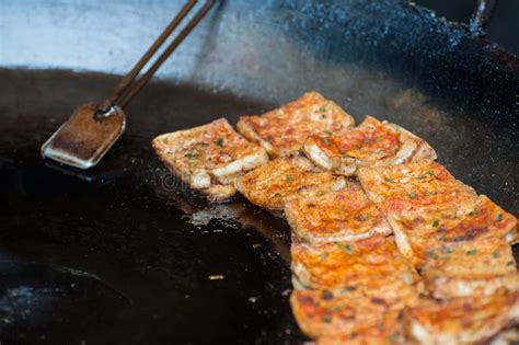 Stinky Fried Tofu at a Hong Kong Street Food Stall Stock Image - Image of stall, market: 103903007