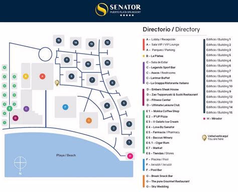 Resort Map | Senator Puerto Plata Spa Resort | Puerto Plata, D.R.