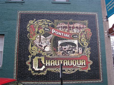 Chautauqua Mural - Pontiac, Illinois - Murals on Waymarking.com