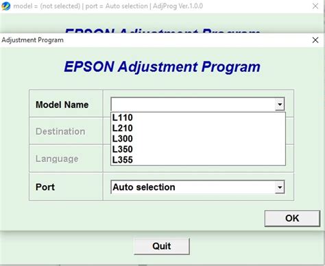 Epson resetter software free download