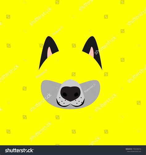 Cute Dog Mask Design Kids Vector Stock Vector (Royalty Free) 1705296016