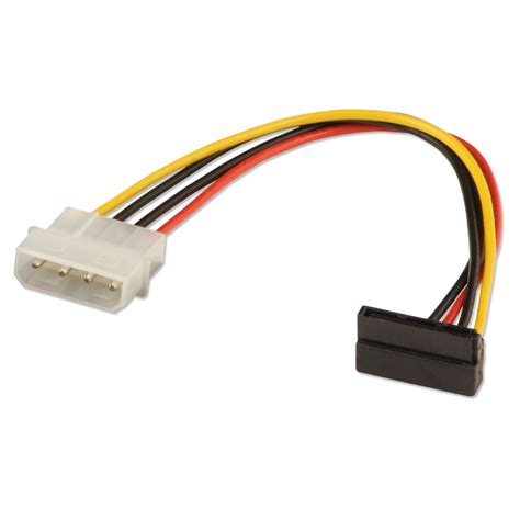 0.15m Right Angle SATA Power Connector to LP4 Power Cable - from LINDY UK