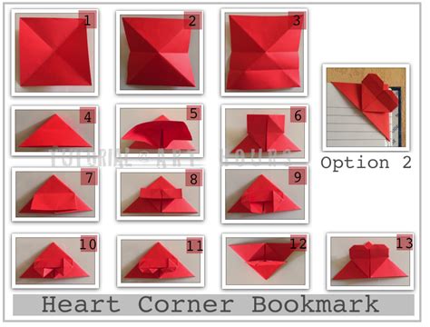 ArchGuide: Learn to Make Some Origami Heart Corner Bookmarks