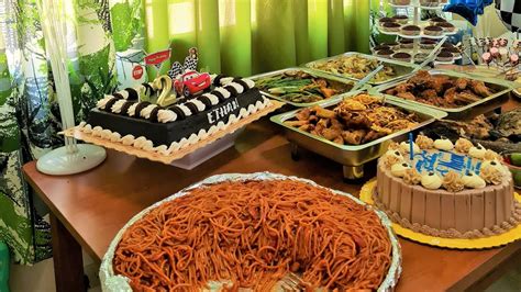 All Filipino Food For The Birthday Celebration of My Nephew - YouTube