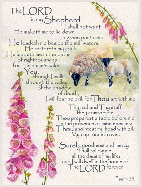 The Lord Is My Shepherd Prayer Printable - Printable Word Searches