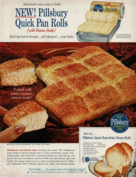 Pillsbury Quick Pan Rolls | Just bake, Pillsbury baking, Vintage recipes