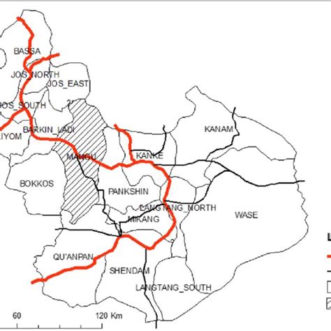 Map of plateau state showing study area | Download Scientific Diagram